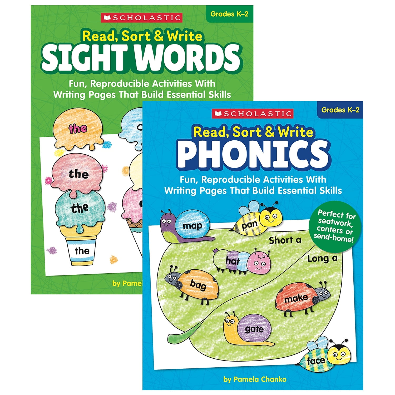 Scholastic Teacher Resources Read Sort & Write Reproducible Workbook Bundle Grade K-2