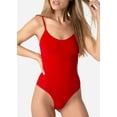 thumbnail image 2 of Modal - Red | Womens Bodysuit, 2 of 5