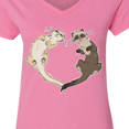 thumbnail image 4 of Inktastic Cute Ferret Heart Women's V-Neck T-Shirt, 4 of 5
