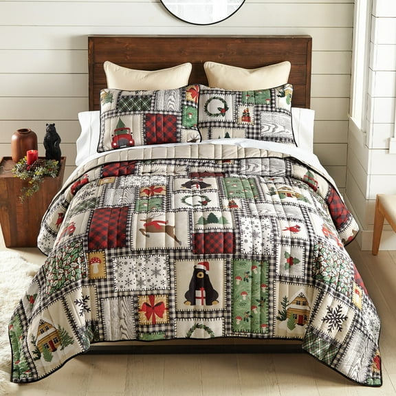 Donna Sharp Winter Cottage Quilted Bedding Set from Your by Sharp