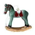 thumbnail image 3 of Estatua de caballo de Navidad, decoración de escritorio, diseño de escena, adorno para fiesta, accesorios de resina Verde, 3 of 9
