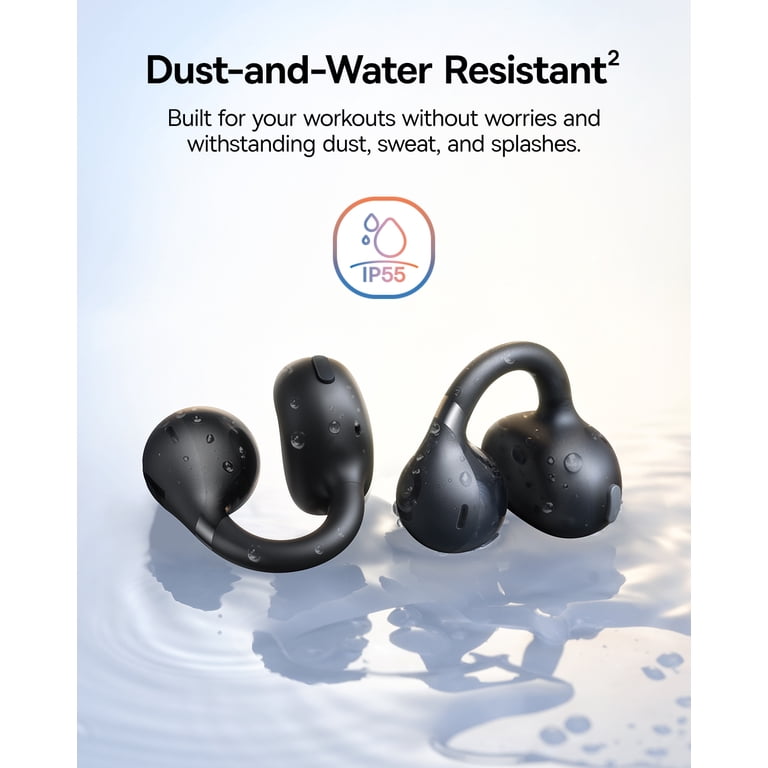 Baseus Open Ear Earbuds, Clip-On Wireless Earbud ,38H Playtime