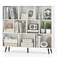 thumbnail image 1 of Costway 10 Cube Bookcase 3-Tier Modern Storage Organizer with 5 Metal Legs Bookshelves, 1 of 10