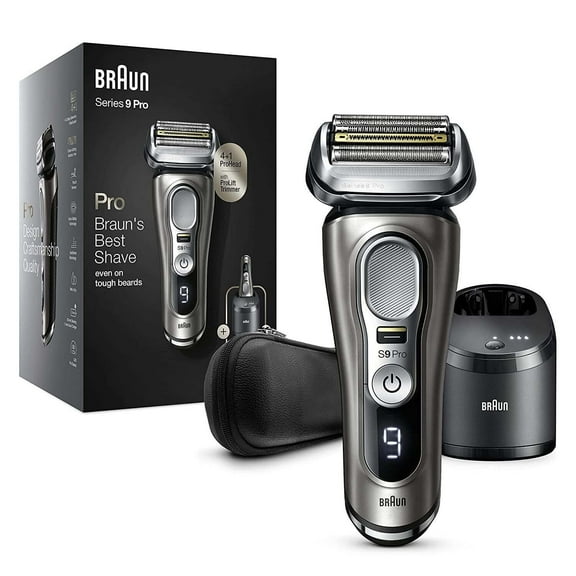Braun Series 9 Pro Electric Razor, 9465cc Rechargeable Wet & Dry Shaver for Men with Clean Station