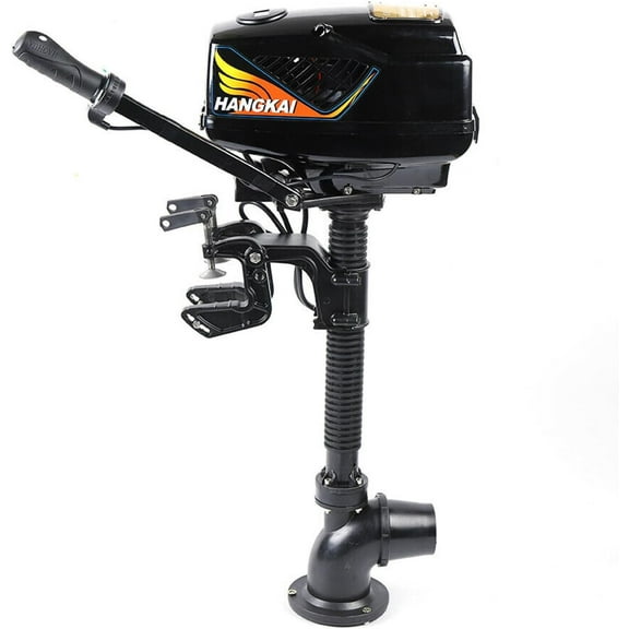 48V Electric Outboard Motor, Heavy Duty Fishing Boat Engine Motor Brushless Electric Inflatable Kayak Long Shaft Engine Motor, Black (1000W)