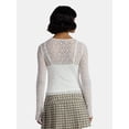 thumbnail image 3 of Madden NYC Women’s Lace Rhinestone Top with Long Sleeves, Sizes XXS-XXL, 3 of 5