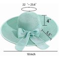 thumbnail image 7 of Women's Folable Floppy Hat,Wide Brim Sun Protection Straw Hat, Summer UV Protection Beach Cap, 7 of 7