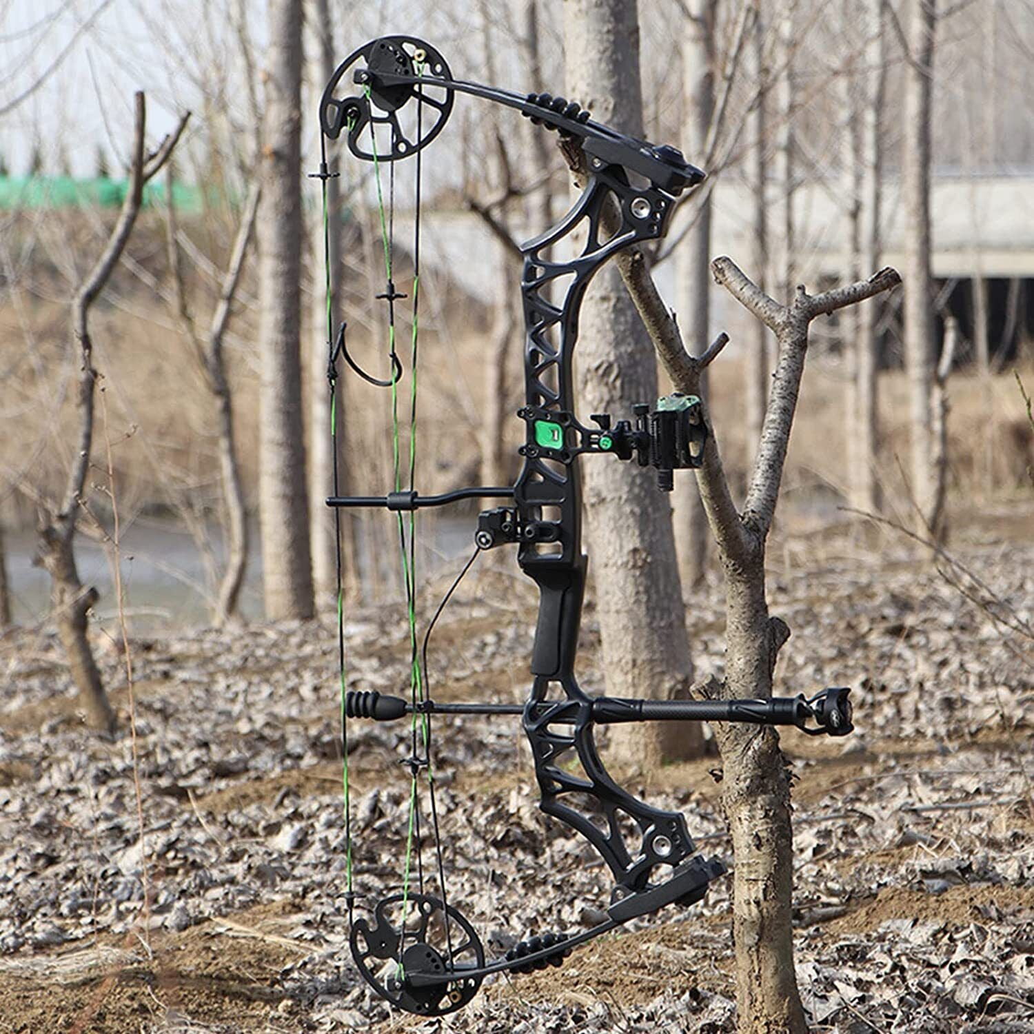 JUNXING M129 Compound Bow Arrows Set 30-70lbs Adjustable Archery Bow Hunting Shooting 320fps