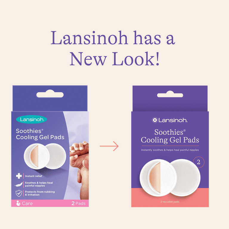 Lansinoh Soothies Cooling Gel Pads for Breastfeeding Moms, 2 Pads