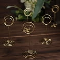 thumbnail image 2 of Efavormart 10 Pack | Gold Metal 3.5" Mini Circle Card Holder Stands, Hoop Table Number Stands, Wedding Table Place Card Menu Clips, 2 of 11