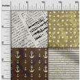 thumbnail image 2 of oneOone Polyester Spandex Brown Fabric Nautical Craft Projects Decor Fabric Printed By The Yard 56 Inch Wide, 2 of 6