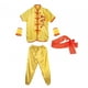 thumbnail image 2 of Traje tradicional chino de Wushu Wing Chun Cola uniforme de kung-fu Tai Kung Fu Amarillo 120, 2 of 8