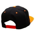 thumbnail image 4 of Basketball World Embroidered Wool Blend Classic Snapback - Black Orange OSFM, 4 of 5