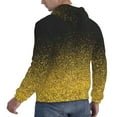thumbnail image 6 of Pofeuu Gold Glitter Gradient Print Mens Casual Hooded Collar Drawstring Hoodies Pullover Sweatshirts Casual Long Sleeve Shirts-4X-Large, 6 of 7