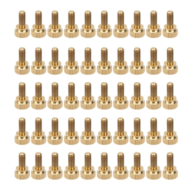 Vis de Tête de Rotation, 50 Pcs Vis de Pouce Plates Industrielles Haute Capacité