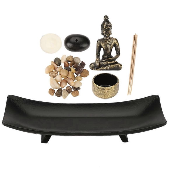 1 set Zen Buddhism Candlestick Incense Holder Furnishing Articles for Home Decoration