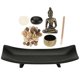 thumbnail image 1 of 1 set Zen Buddhism Candlestick Incense Holder Furnishing Articles for Home Decoration, 1 of 5