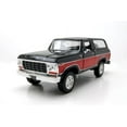 thumbnail image 2 of 1978 Ford Bronco Ranger XLT w/ Spare Tire, Black/Red - Showcasts 71371WRK - 1/24 Scale Diecast Car, 2 of 9