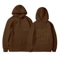 thumbnail image 1 of GPOECD Sweat à Capuche Réversible à Manches Longues avec Poche pour Femmes Grande Taille03_Café,m, 1 of 3