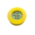 thumbnail image 2 of Methold Termómetro integrado Medidor de temperatura LCD con gabinete Medidor de humedad del clima digital Accesorios de plástico para tanque Electrónica Amarillo, 2 of 6