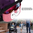thumbnail image 2 of Large stroller bag, pink cat hanging diaper bag, 2 of 5