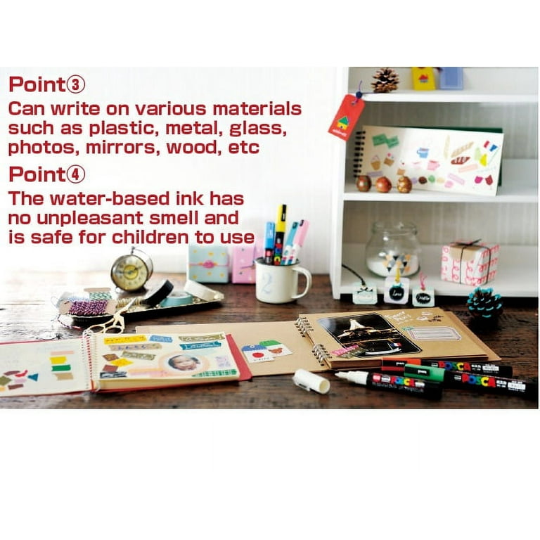 MEZZO\" THE POLiCY ポスカ Posca Paint Marker Pen Medium Point (PC-5M) 29 Colors Full