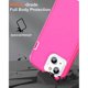 thumbnail image 5 of Entronix Funda Resistente para iPhone 14 Plus, Triple Capa, Resistente a Golpes y Anticaídas, Color Rosa, 5 of 5