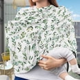 thumbnail image 3 of Renewold Green Leaf Butterfly Car Seat Covers for Boys Girls, Nursing Cover Carseat Canopy, Baby Breastfeeding Cover, Multi Use Nursing Scarf, Infant Stroller Cover, 3 of 6