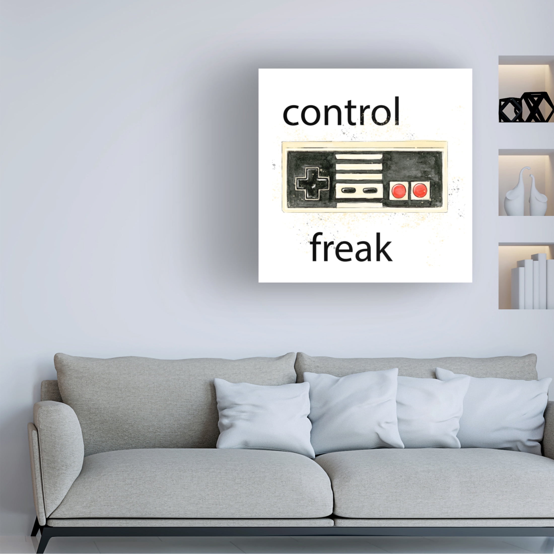 Canvas Wall Art - Annie Warren 'Game Day II' Wall Art for Living Room, Bedroom, or Office Décor by Trademark Fine Art - 35 x 35 Inches