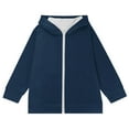 thumbnail image 7 of Mgmyaa Boys and Girls Hooded Jacket Long Sleeve Soft Coat with Pockets Kids Zip Up Sweatshirt 4-12Y, 7 of 7