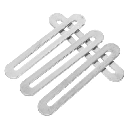 WORGEOUS 4pcs Household Adjustable Stainless Steel Mending Plate Flat Mending Plate Corner Braces