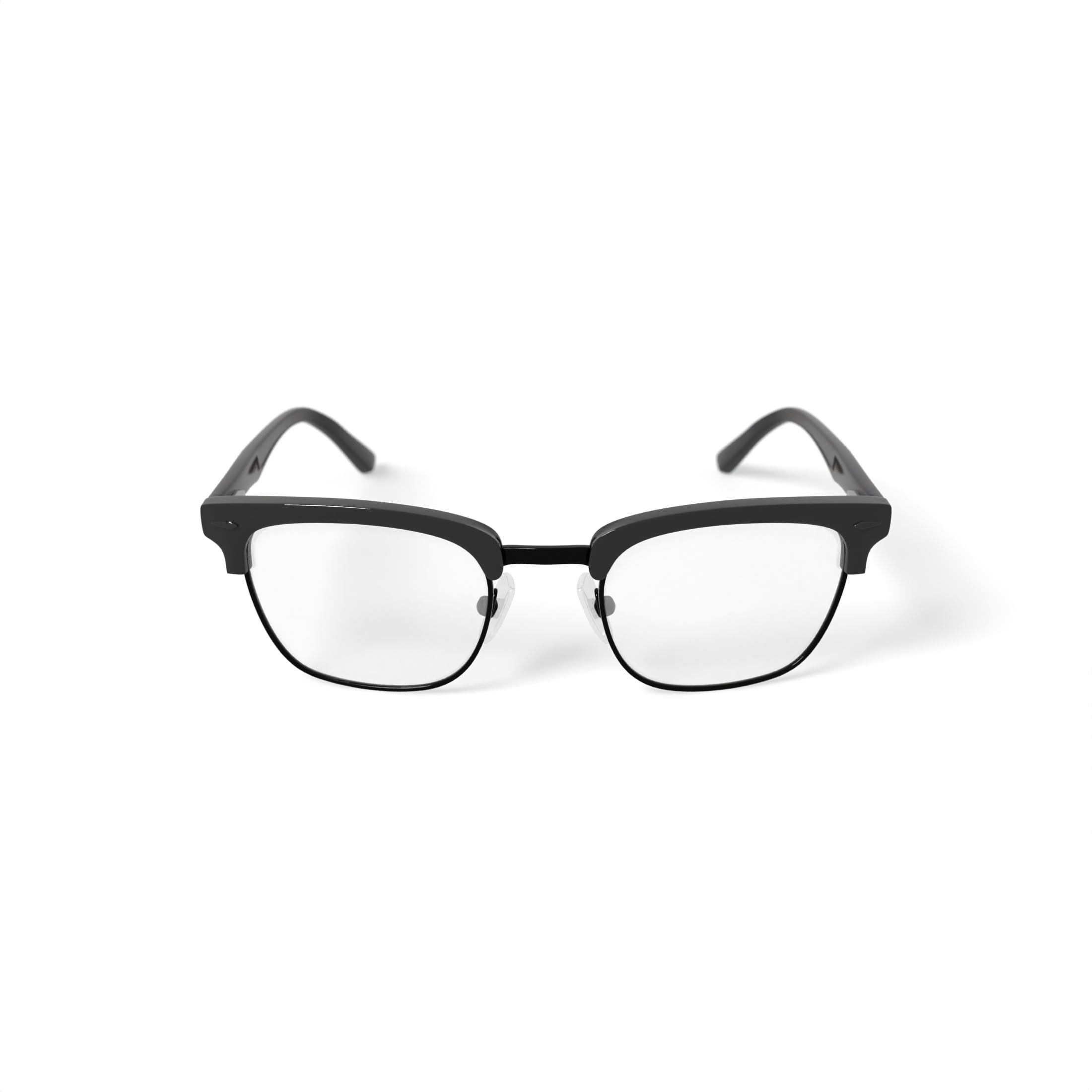 Phat Farm Men's HV712 Browline Prescription Eyeglasses with Case, Brown Tortoise