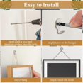 thumbnail image 5 of Steel 30 Lb Utility Hanger Wall Hook Utility Zinc Plated Keyhole for Framed Pictures Stucco Hooks, 5 of 5