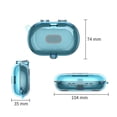 thumbnail image 3 of Estuche Transparente Estuche Protector Rígido PC A Prueba Golpes para TOZO OpenBuds (azul), 3 of 3