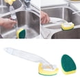 thumbnail image 4 of Repuestos para de Ptos de Resistencia Cabezal de Esponja Cepillo para Ptos Almohadil de Repuesto Cocina Sunnimix cabezal de esponja de recarga de varita de plato, 4 of 7