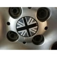 thumbnail image 4 of Black/Grey Union Jack UK Flag Style Wheel Center Cap Covers For Mini Coopers R50 R51 R52 R53 R55 R56 R57 R58 R59 R60 R61 F55 F56, etc, 4 of 9