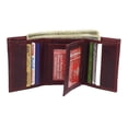thumbnail image 3 of CAZORO Real Cowhide Leather Wallets for Men RFID Blocking Extra Capacity Classic Trifold Wallet with ID & Card Slots Burgundy, 3 of 8