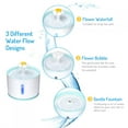 thumbnail image 1 of Pet Fountain, Cat Water Feeder 3 Different Water  Settings Water Level Window With LED Light  For Pet For Cat Dog, 1 of 8