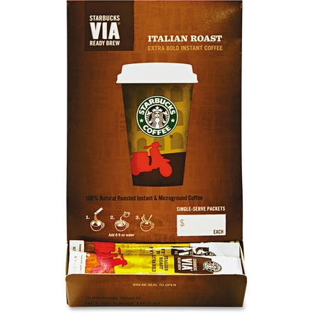 Starbucks, SBK11008130, VIA Ready Brew Italian Roast Coffee, 50 /