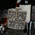thumbnail image 3 of ENJOYW 180ml Strass Clouté Fiole de Vin Anti-Goutte Réutilisable en Acier Inoxydable 304 Étanche pour la Maison, 3 of 7