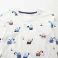 thumbnail image 6 of Odeerbi Toddler Boys Girls Long Sleeve T-Shirts Fall Winter Cartoon Printed Cotton Base Tops Fashionable Children's Round Neck Top White, 6 of 6