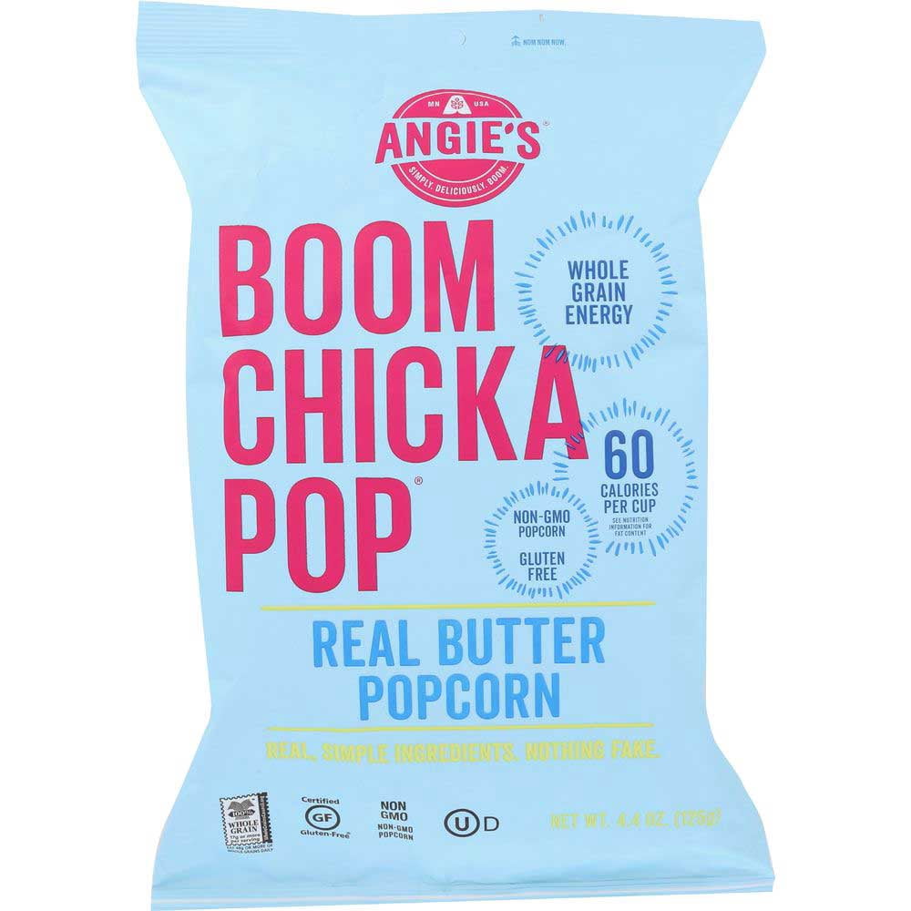 4.4 oz Boom Chicka Pop Real Butter Popcorn, Pack of 12