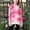 Red, variant on SERTG Girls Fashion Casual Long Sleeve Shirt with Lace Kids Round Neck Spring Fall Everyday Sports Top Blouse for Children(Pink,6-7 Years)
