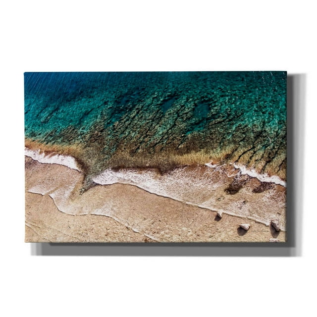 Epic Graffiti 'Sand and Sea' by Debra Van Swearingen, Canvas Wall Art, 40"x26"