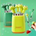 thumbnail image 4 of Lubelski 1 Set Fruit Fork with Storage Box Cartoon Shape Stainless Steel Animal World Theme Kids Dessert Toothpick for Dining Room, 4 of 8