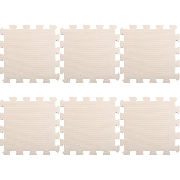 6 alfombrillas de espuma de color sólido para suelo, alfombrillas para suelo, alfombrillas para juegos de rompecabezas, alfombrillas de espuma