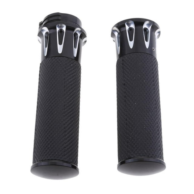 S SERENABLE Motorcycle 25mm 1" Handlebar Grips Throttle fit for
