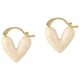 thumbnail image 3 of Pendientes con forma de corazón para niñas, aretes colgantes, joyas, regalos para novia, amor, Blanco, 3 of 9