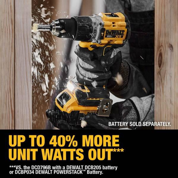 Derolt Brushless Hammer Drill For Dewalt 20V Batteries | 1/2" Cordless Drill Driver With 2 Speeds, 968 In-lbs Torque (Tool Only)