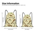 thumbnail image 5 of Yiaed Cartoon Dinosaurs Print Drawstring Bags Drawstring Backpack Bulk String Back Pack Gym Sport Bag-Small, 5 of 5